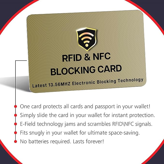 SaiTech IT RFID Blocking Cards, 3 Pack One Card Protects Entire Wallet Purse - Image 7