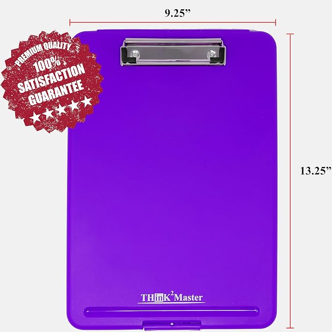 Think2Master Purple Plastic Storage Clipboard. | 25% Heavier & 25% Sturdier| - Image 3