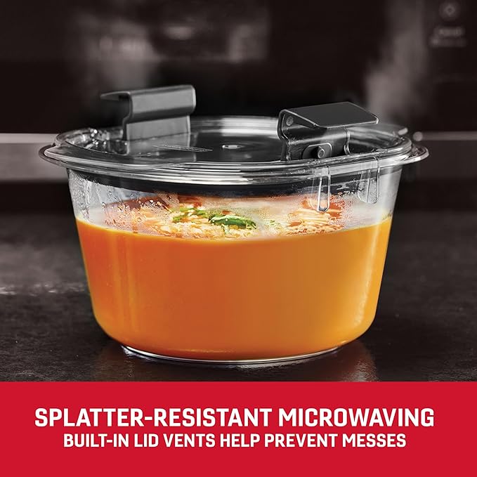 Rubbermaid Brilliance® Round and Rectangular Leak Proof Food Storage Containers - Image 3