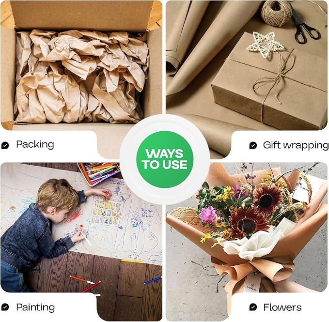 Brown Kraft Paper Roll 12" x 1200" - Image 6