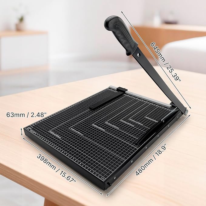 Paper Cutter, Guillotine Paper Trimmer Cutter - Image 7