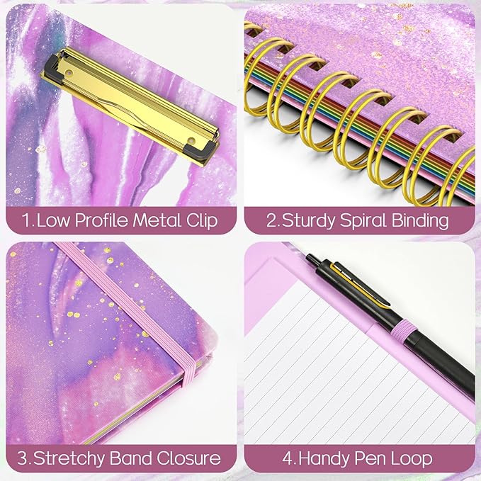 Sooez Clipboard Folio with Refillable Notepad, Folder with 10 Storage Pockets - Image 6