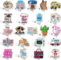 Feifeiya 24 Pcs Funny Badge Reel Nurse Cute Retractable Name ID Clip Badge by Feifeiya