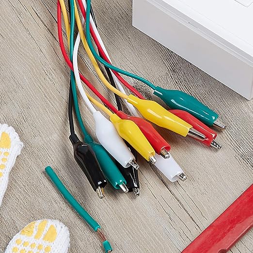 WGGE WG-026 10 Pieces and 5 Colors Test Lead Set & Alligator Clips, 20.5 inches - Image 7