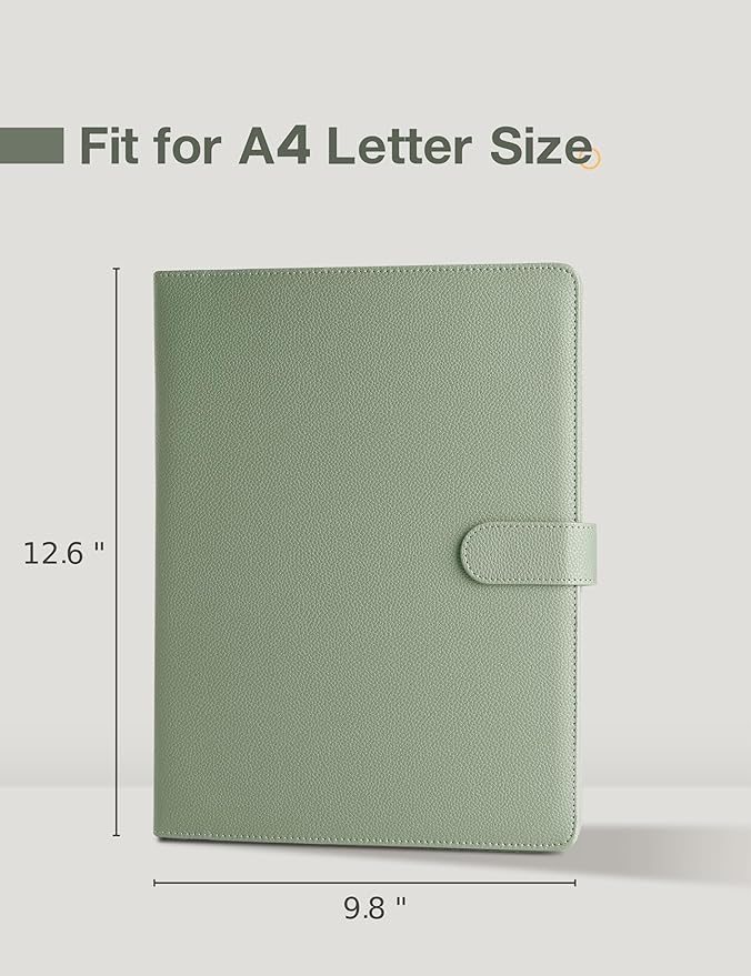 Clipboard Folder Padfolio, Mymazn Writing Portfolio Faux Leather Clipboards - Image 3