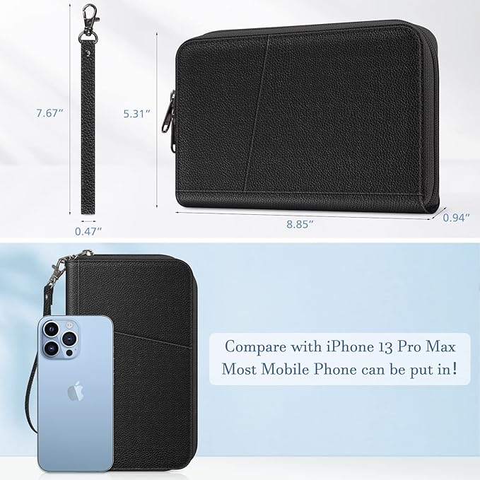 Fintie Family Passport Holder Wallet, RFID Blocking Travel Document Organizer - Image 4