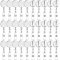 Zonon 30 Pcs Retractable Badge Reel Clips ID Card Holder Reel by Zonon