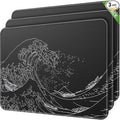 MROCO 3-Pack Mouse Pads, 30% Larger Surface, 8.5 x 11 in, Kanagawa Wave | by MROCO