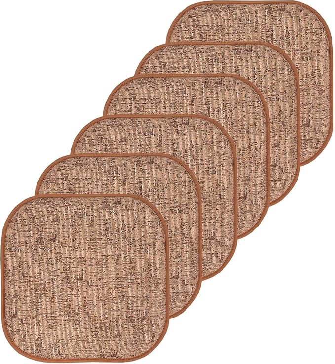 Sweet Home Collection Chair Cushion Memory Foam Pads Honeycomb Pattern Slip Non by SweetHomeCollection