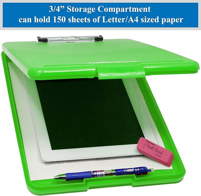 Think2Master Green Plastic Storage Clipboard. | 25% Heavier & 25% Sturdier| - Image 3