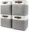 Bagnizer Collapsible Fabric Storage Cubes 11x11 Cube Storage Bins, 4 Pack by Bagnizer
