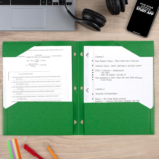 Five Star 2-Pocket Folder, Plastic Folder - Image 4