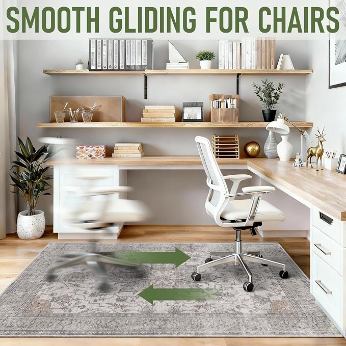 Office Chair Mat for Hardwood 48"x60", Under Desk Chair Mat for Home Office - Image 6