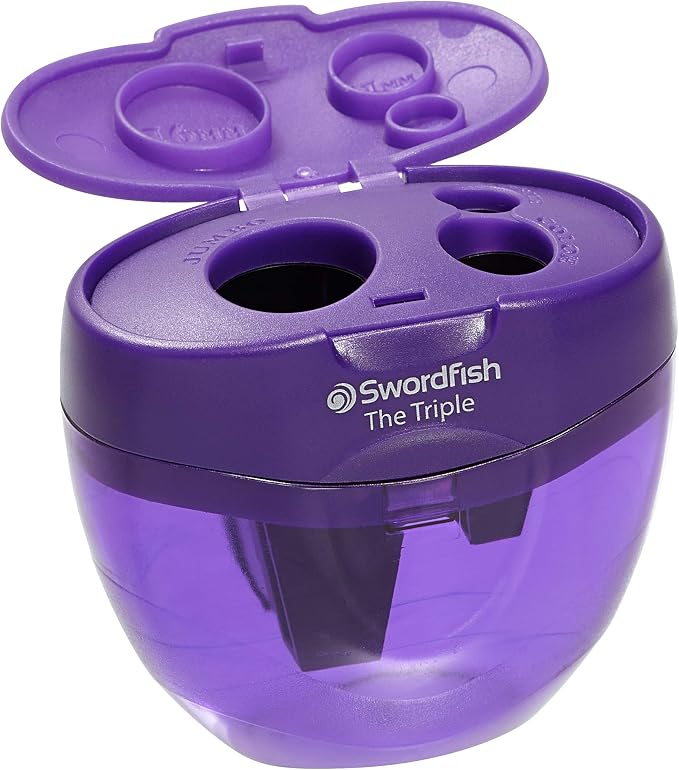 Swordfish ‘The Triple’ Three Hole Pencil Sharpener - Image 3