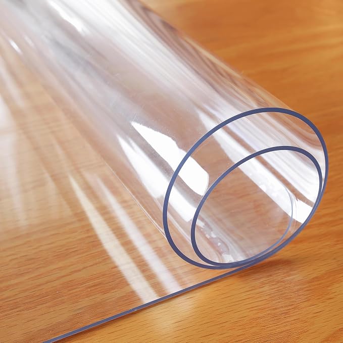 OstepDecor Clear Table Cover Protector 27 x 47 Inch, 1.5mm Thick Plastic Table - Image 8