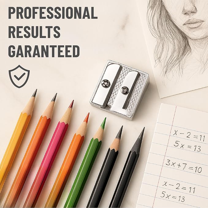 Mr. Pen- Handheld Metal Pencil Sharpener, 24 Pack | 2-Hole Dual Size - Image 6