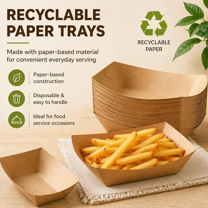 250 Pack 2lb Paper Food Boats - Image 4