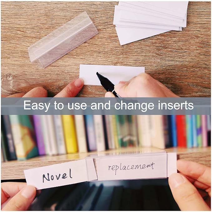 Shelf Label Holder, ChanQnTon 96PCS 3X7/8'' Shelf Labels, Tag Ticket Sign Label - Image 3