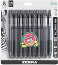 Zebra Pen Z-Grip Retractable Ballpoint Pen, Smooth-Flowing Black Ink, 1.0mm by ZebraPen