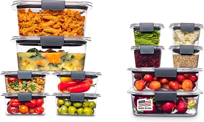 Rubbermaid Brilliance BPA-Free Airtight Food Storage Containers, 24-Piece Set by Unknown