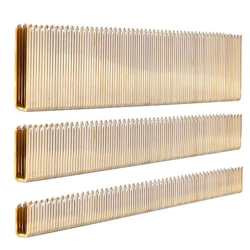 1200-Count 18 Gauge 1/4 Inch Narrow Crown Staples, 400 per Size, Heavy Duty by SITLDY