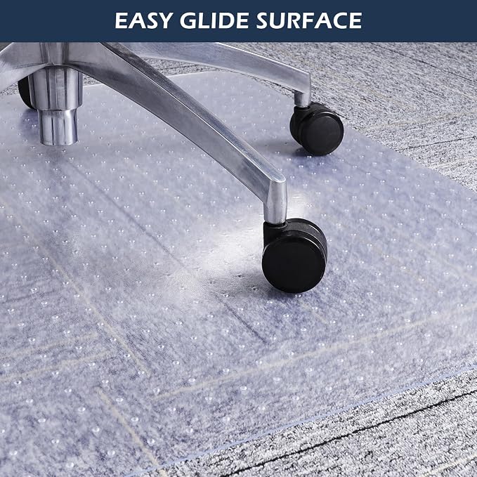 SALLOUS Chair Mat for Carpet, Heavy Duty Vinyl Floor Mat - Image 7
