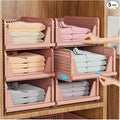 SNSLXH 5 Pack Stackable Closet Organizer Box, Space-Saving Clothes Storage by SNSLXH