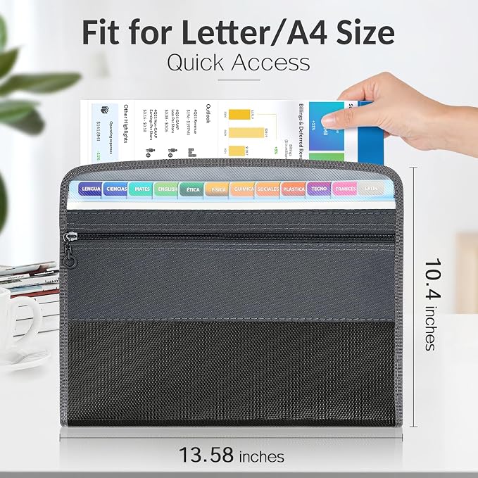 Sooez Accordion File Organizer - Image 4