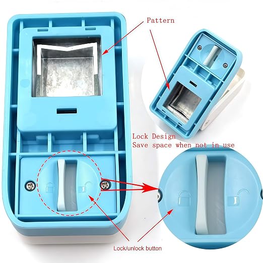 1.5 inch Square Punch Craft Lever Punch Handmade Paper Punch - Image 6