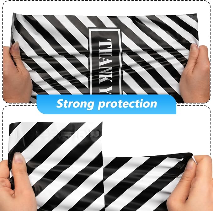 Thank You Poly Mailer 12x15.5 Inch 50 Pcs, Waterproof and Tear-Resistant - Image 4