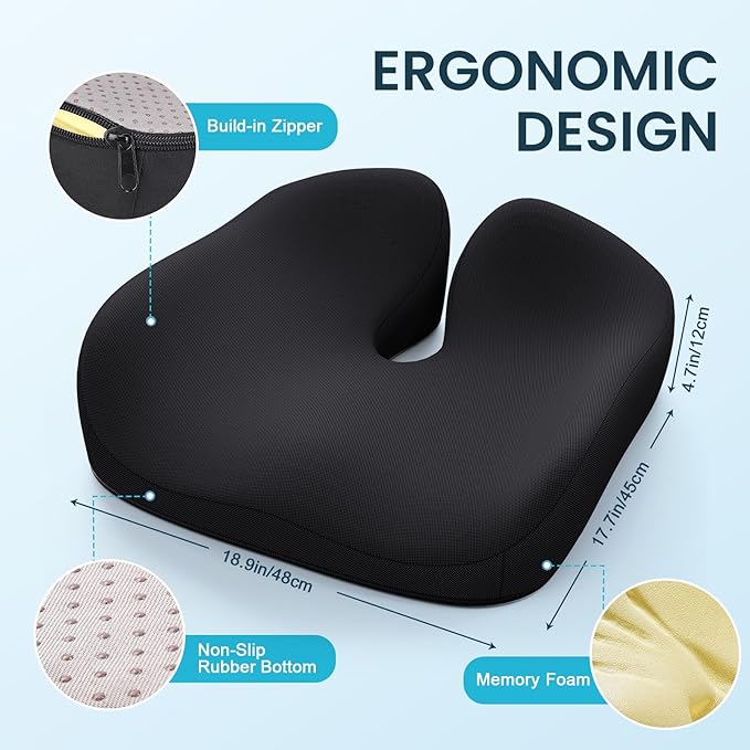 Benazcap Memory Foam Seat Cushion - Image 2