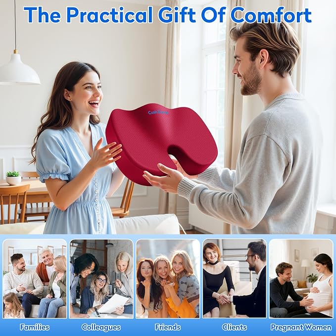 CushZone Seat Cushion, Office Chair Cushions, Car Seat Cushion, Non-Slip - Image 7