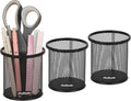 Mind Reader Pen and Accessories Holder, Desktop Organizer, Metal Mesh, 3.5"L x by MindReader