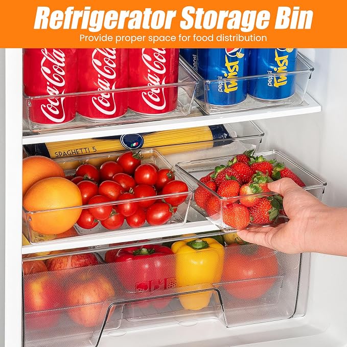 9 Pack Clear Plastic Drawer Organizer Set, Acrylic Non Slip Non Cracking - Image 8