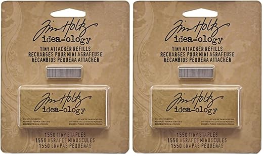 Tim Holtz Idea-ology Metal Tiny Attacher Refills, Box of 1550 Staples, .25 by Tim+Holtz+Idea-ology