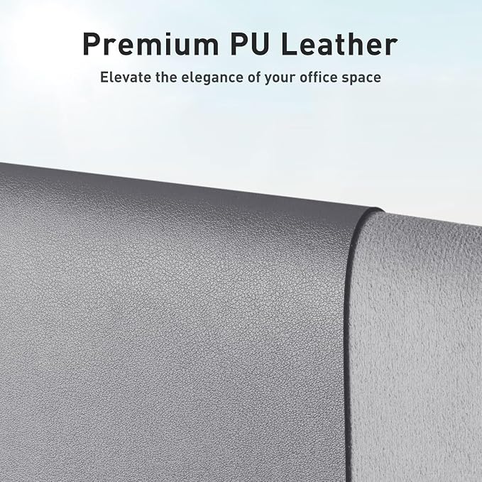 Aothia Faux Leather Desk Mat – Large Mouse Pad, Non-Slip PU Leather Blotter - Image 2