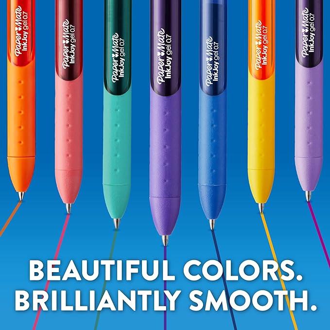 Paper Mate InkJoy Gel Pens, Retractable, Fine Point, Comfortable Grip, Teacher - Image 4