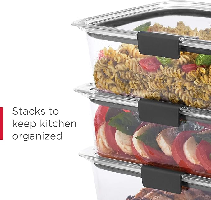 Rubbermaid Brilliance BPA-Free Food Storage Containers Multi Pack, 1.3 Cup - Image 6