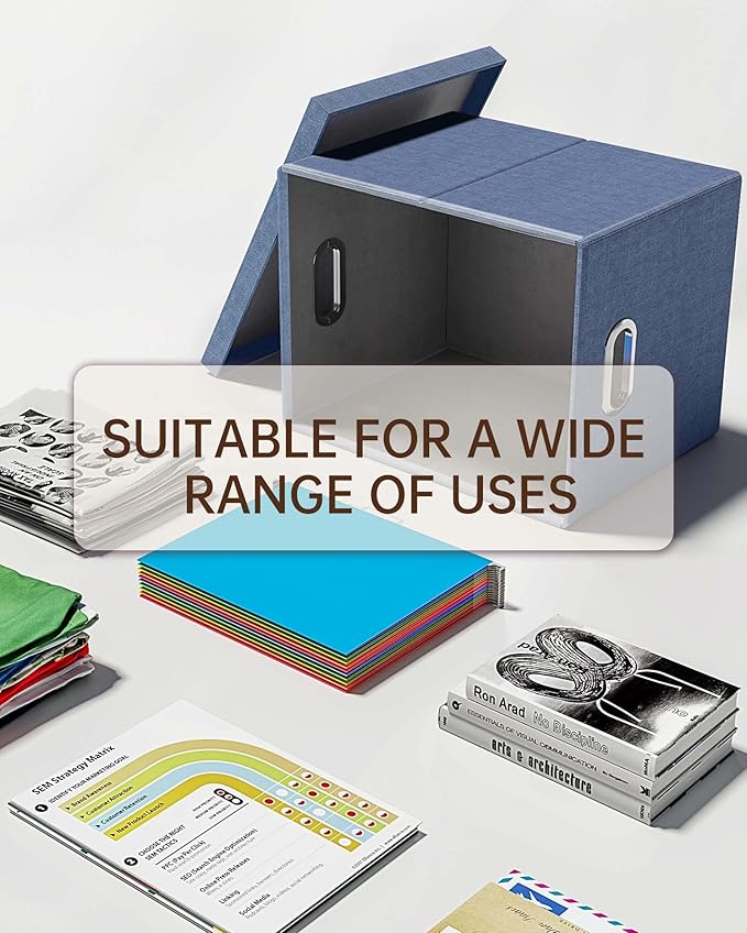Oterri File Organizer with Lid, File Box, File Cabinet - Image 5