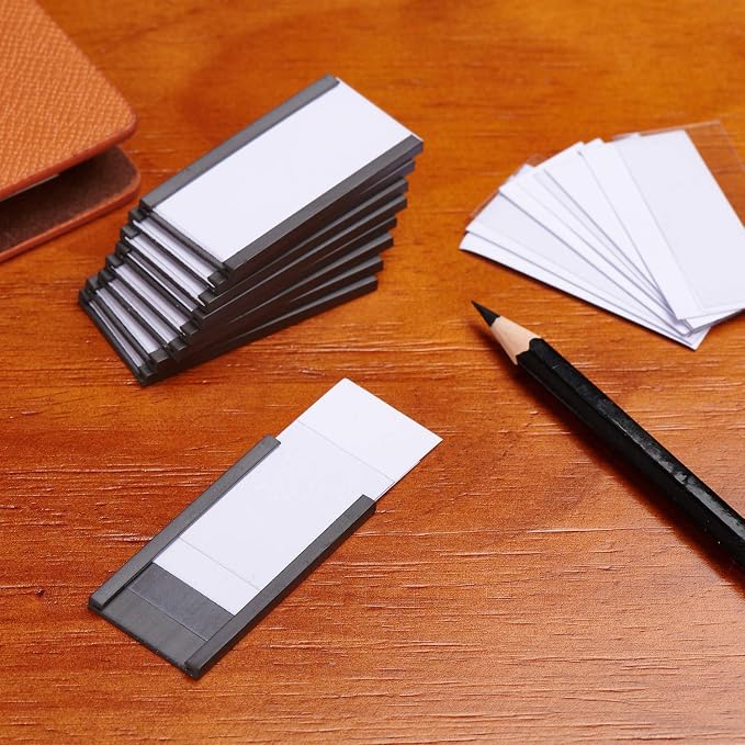 Magnetic Label Holders with Magnets, Data Card Holders with Clear Plastic - Image 7