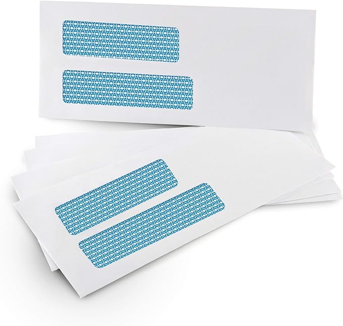 Aimoh 500#9 Double Window SELF Seal Security Envelopes - Image 3