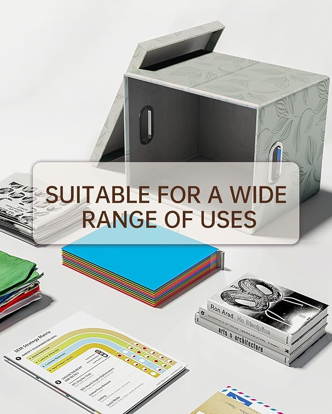 Oterri File Organizer with Lid, File Box, File Cabinet - Image 7
