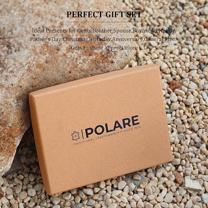 Polare Luxury RFID Blocking Leather Passport Holder Travel Wallet - Image 7
