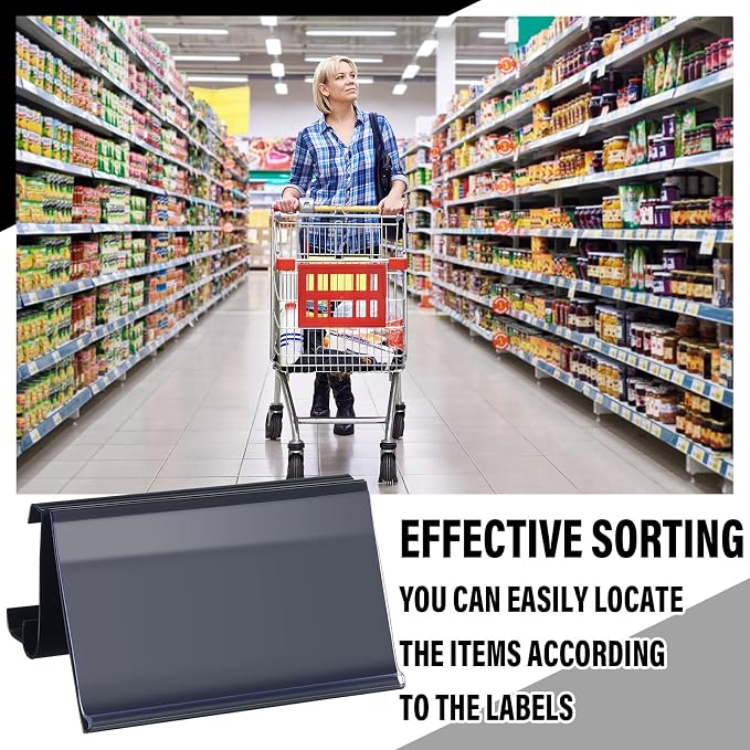 Kathfly 200 Pcs Wire Shelf Label Holders Compatible - Image 5