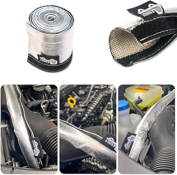 Heat Shroud Aluminized Sleeving Heat Shield fuel line wire heat sleeve 3/4" - Image 4