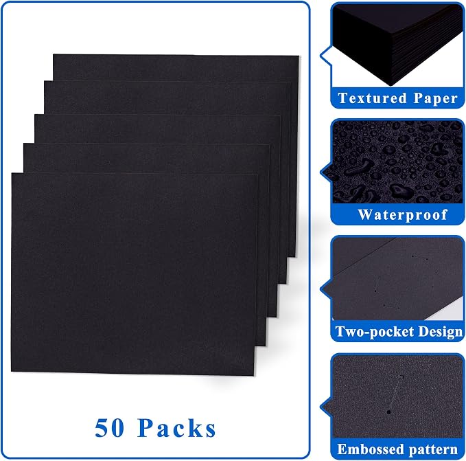 Zzrywuty 50 Packs Two Pocket File Folders - Image 4
