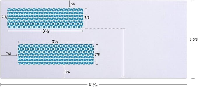 Aimoh 500#8 Double Window Self Seal Security Envelopes - Image 3