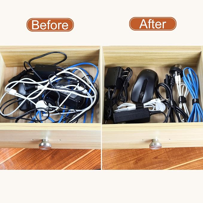 MVYC 120PCS 6 Inch Cable Ties Reusable Multi-Purpose Wire Ties Cord Organizer - Image 4