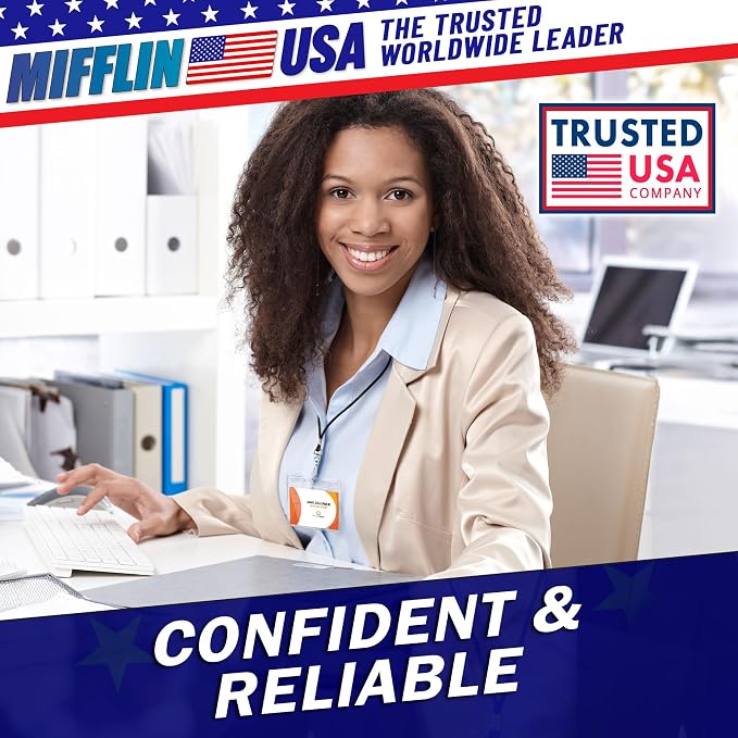 Mifflin-USA Card Protector Quick Load Horizontal No Zipper Name ID Badge Holder - Image 6