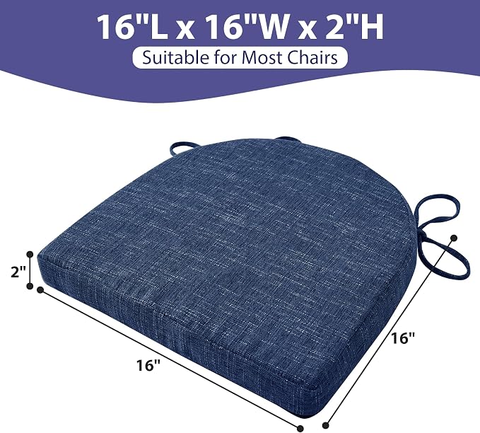 IPYNBAP Chair Cushions for Dining Chairs, Kitchen Chair Cushions, Non Slip - Image 6